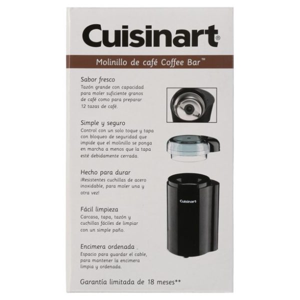 Cuisinart 12 Cup Coffee Bar Coffee Grinder, Black, DCG-20BKN
