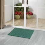 Mainstays Dylan Solid Diamond Traditional Teal Area Rug, 1'8"x2'6"