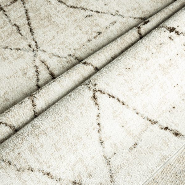 Everwash™ Treasure Alan Modern Geometric Machine Washable Area Rug, Beige/Brown, 5'2"x7'2"