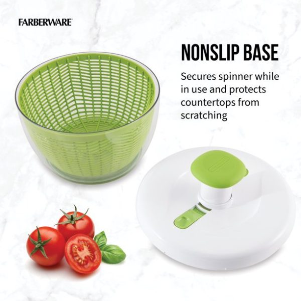 Farberware Professional Salad Spinner Green with White Lid