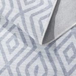 Wanda June Home Diamond Washable Area Rug, Light Grey, 3'9" x 5'5" by Miranda Lambert
