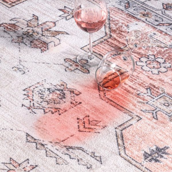 nuLOOM Mia Machine Washable Geometric Medallion Area Rug, 5' x 8', Light Gray