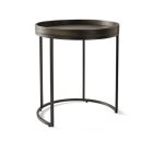 Better Homes & Gardens Tray Top Nesting Tables, Set of 2, Dark Walnut