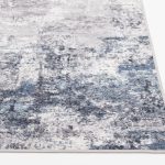 Better Homes and Gardens Abstract Machine Washable Area Rug, Navy, 5'x7'