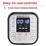 Instant Pot Duo 6-Quart 7-in-1 Electric Pressure Cooker with Easy-Release Steam Switch , Slow Cooker, Rice Cooker, Steamer, Sauté, Yogurt Maker, Warmer & Sterilizer, Stainless Steel