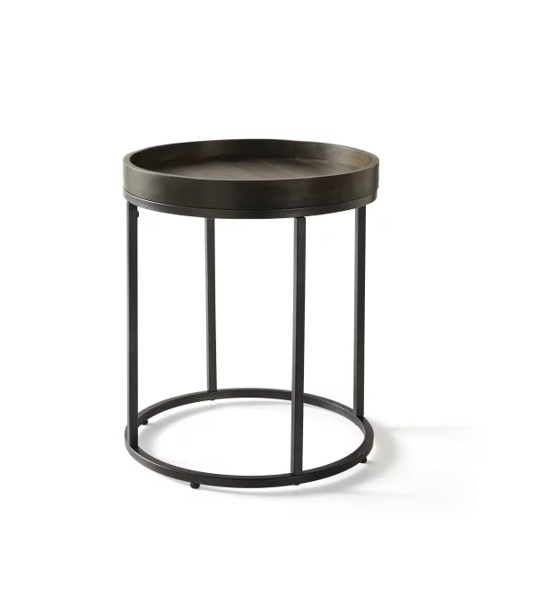 Better Homes & Gardens Tray Top Nesting Tables, Set of 2, Dark Walnut