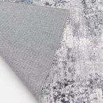 Better Homes and Gardens Abstract Machine Washable Area Rug, Navy, 5'x7'