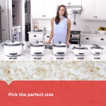 BLACK+DECKER 3-Cup Electric Rice Cooker with Keep-Warm Function, White, RC503