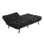 Mainstays Memory Foam Futon, Black Faux Suede Fabric