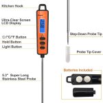 ThermoPro TP01A Digital Meat Thermometer with Long Probe Instant Read Food Cooking Thermometer For Grilling BBQ Smoker Grill Kitchen Oil Candy Thermometer