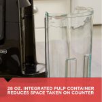 BLACK+DECKER Fruit and Vegetable Juice Extractor with Space Saving Design, Black, JE2400BD