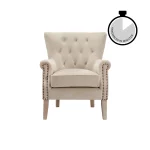 Better Homes & Gardens Accent Chair, Living Room & Home Office, Beige