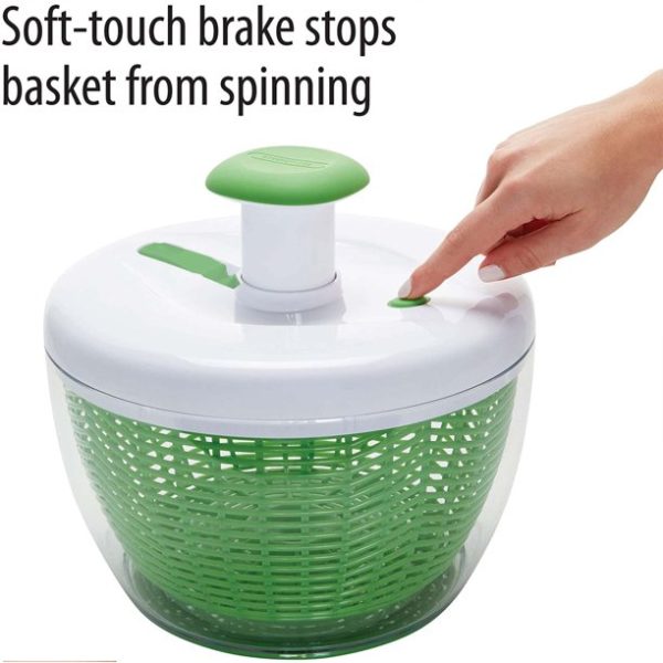 Farberware Professional Salad Spinner Green with White Lid