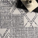 nuLOOM Mia Machine Washable Geometric Medallion Area Rug, 5' x 8', Light Gray