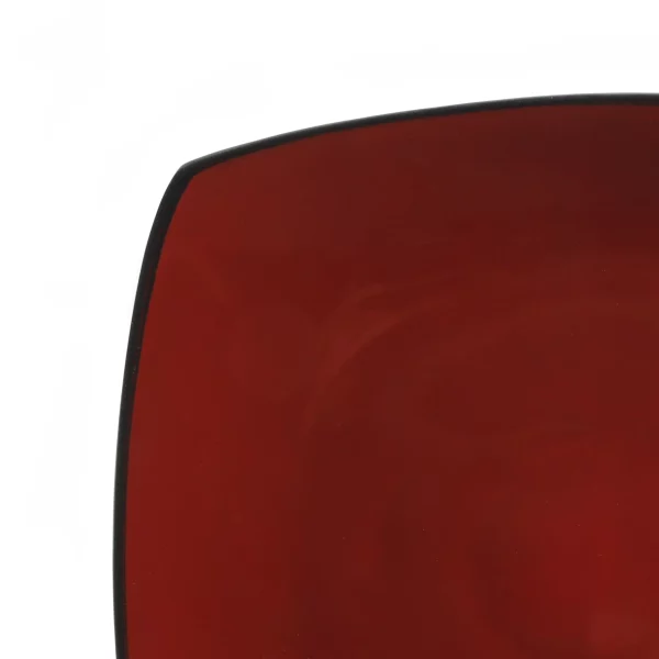 Gibson Soho Lounge Square 16-Piece Dinnerware Set - Red