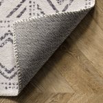 nuLOOM Mia Machine Washable Geometric Medallion Area Rug, 5' x 8', Light Gray