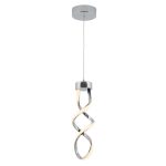 ARTIKA Swirl 13-Watt Integrated LED Chrome Mini Pendant - New