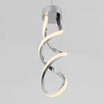 ARTIKA Swirl 13-Watt Integrated LED Chrome Mini Pendant - New
