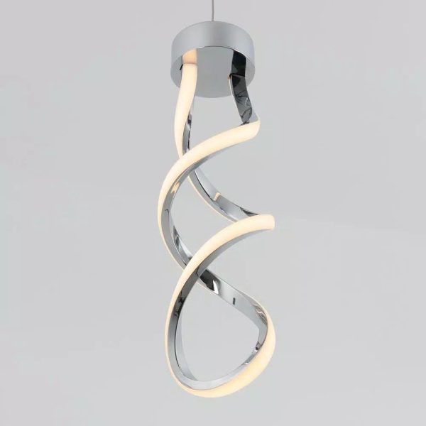 ARTIKA Swirl 13-Watt Integrated LED Chrome Mini Pendant - New