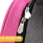 KOPEKS Deluxe Dog Carrier Backpack with Wheels, Heather Pink