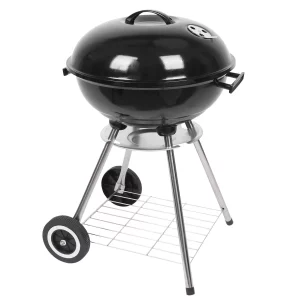 Ktaxon Portable Steel Charcoal Grill BBQ Grill Spherical Design in Black