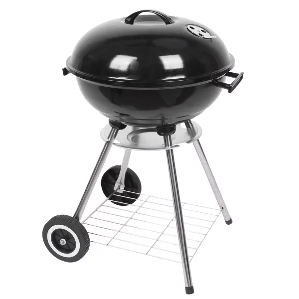 Ktaxon Portable Steel Charcoal Grill BBQ Grill Spherical Design in Black