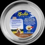 Loving Pets Bella Bowl Medium Champagne, 1.0 CT