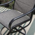 MF Studio 5-Piece Outdoor Patio Dining Set Modern Metal Furniture with 4 PCS Swivel Chairs and 1 PC Square Table, Gray
