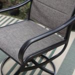 MF Studio 5-Piece Outdoor Patio Dining Set Modern Metal Furniture with 4 PCS Swivel Chairs and 1 PC Square Table, Gray