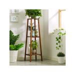 Magshion Bamboo 3 Tier Tall Plant Stand Pot Holder Small Space Table