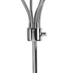Mainstays 5 Light Floor Lamp, Silver Color with Multi Color Shades Made of Metal