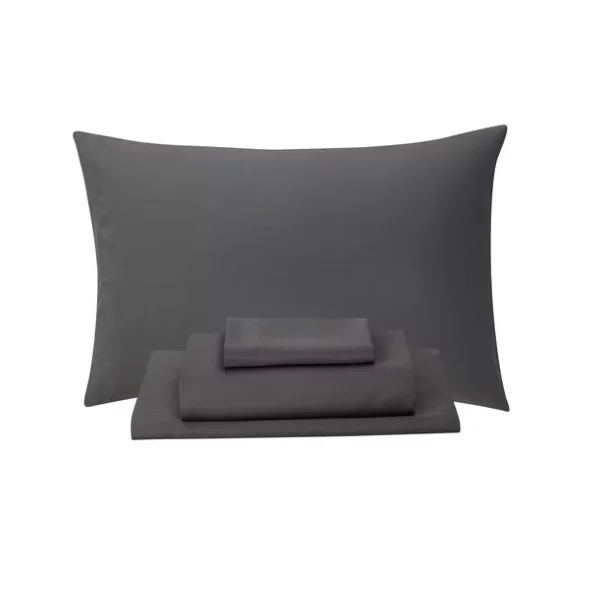 Mainstays Black 8 Piece Bed in a Bag Comforter Set With Sheets, Queen