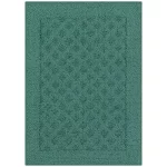 Mainstays Dylan Solid Diamond Traditional Teal Area Rug, 1'8"x2'6"