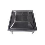 Mainstays Greyson 30” Square Wood Burning Fire Pit with Mesh Screen