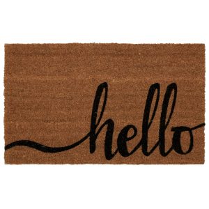 Mainstays Hello Coir Outdoor Mat, 18" x 30"