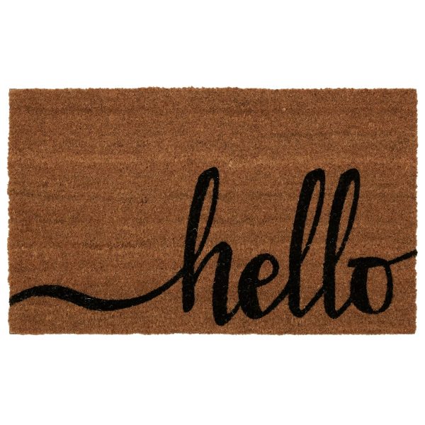Mainstays Hello Coir Outdoor Mat, 18" x 30"