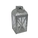 Mainstays Medium Galvanized Metal Candle Holder Lantern