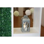 Mainstays Medium Galvanized Metal Candle Holder Lantern