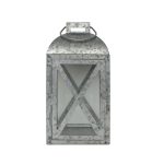 Mainstays Medium Galvanized Metal Candle Holder Lantern