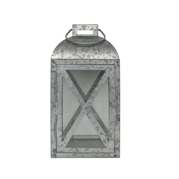 Mainstays Medium Galvanized Metal Candle Holder Lantern