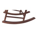Mainstays Outdoor Wood Porch Rocking Chair, Dark Brown Color, Weather Resistant Finish