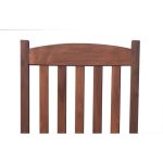 Mainstays Outdoor Wood Porch Rocking Chair, Dark Brown Color, Weather Resistant Finish