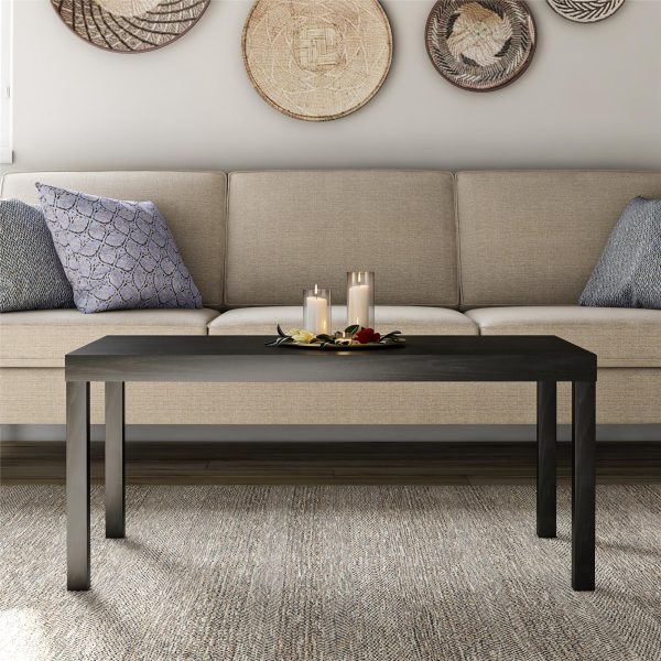 Mainstays Parsons Coffee Table, Black