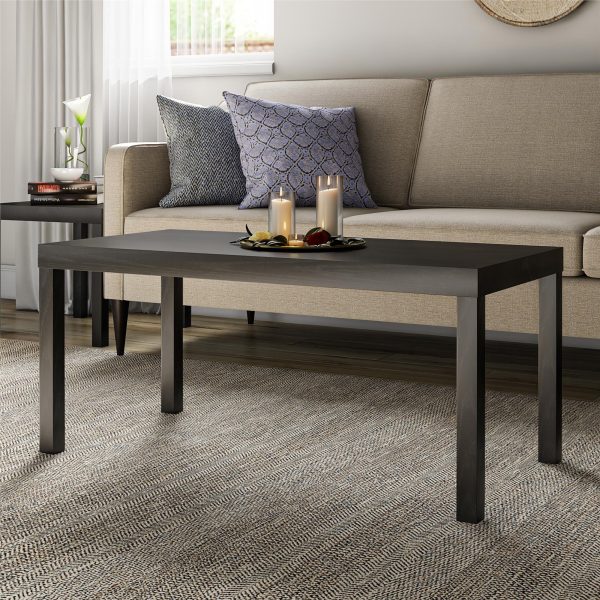 Mainstays Parsons Coffee Table, Black