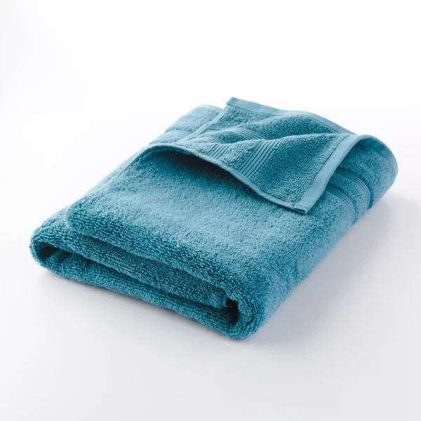 Mainstays Performance Solid 6 Piece Towel Set, Cool Water
