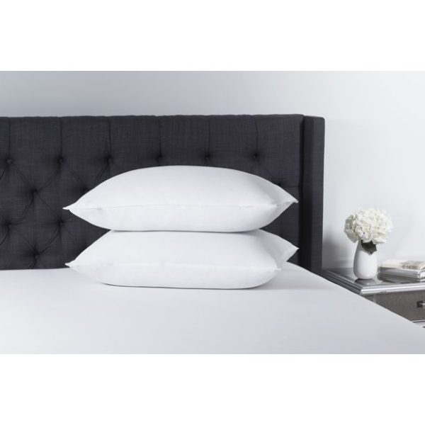 Mainstays Plush Microfiber Bed Pillows, 2 Pack, Standard