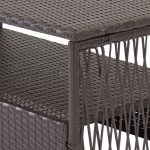Mainstays Sanza Rattan 4-Piece Wicker Patio Furniture Conversation Set, Beige