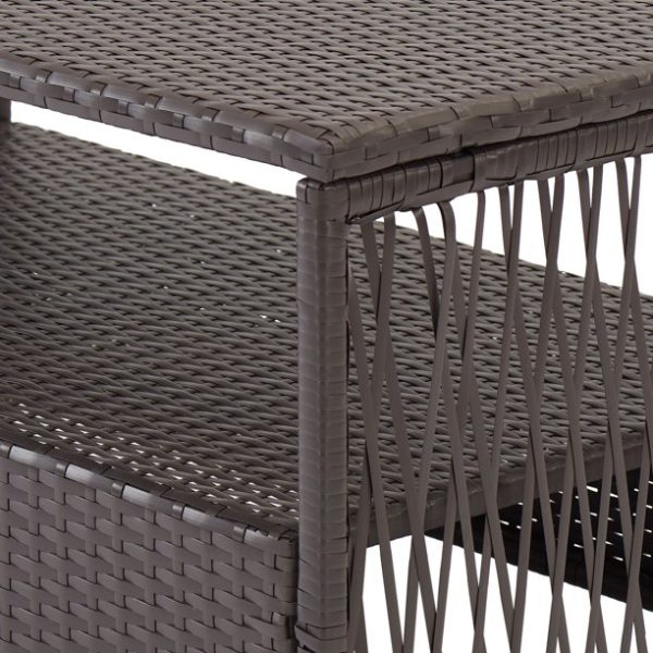 Mainstays Sanza Rattan 4-Piece Wicker Patio Furniture Conversation Set, Beige