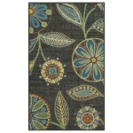 Mainstays Traditional Minerva Gray Multi Floral Area Rug, 1'8"x2'10"