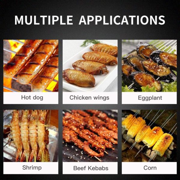 Marshmallow Roasting Sticks 8 Pieces 32 inch Telescoping Extendable Camping Campfire Fire Pit Accessories Smores Skewers & Hot Dog Fork